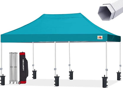 ABCCANOPY Commercial Pop Up Canopy Tent 10x20 Premium-Series, Turquoise