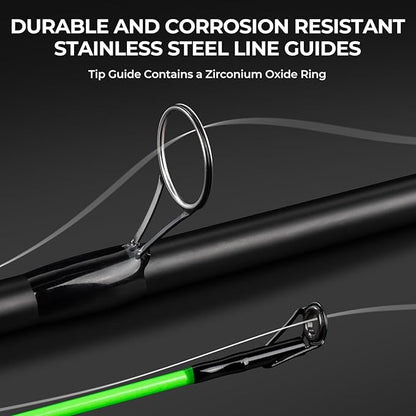 KastKing Brutus Fishing Rod and Reel Combo, Spinning & SpinCast Combo, Custom Tackle Kit, Pre-Spooled Line, Brute Tuff 2Pc Blanks, Stainless Steel Guide, EVA Handles, Custom Graphite Reel Seat