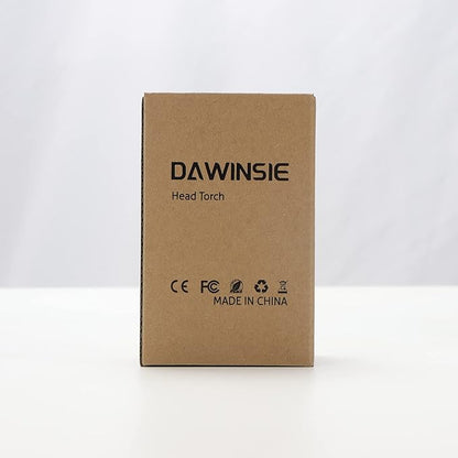 DAWINSIE Headlamp LED Rechargeable, High Lumen Bright Head Lamp with 8 LED, USB Headlight, 4 Mode IPX4 Waterproof Head Flashlight for Outdoor Running Hunting Hiking Camping Gear