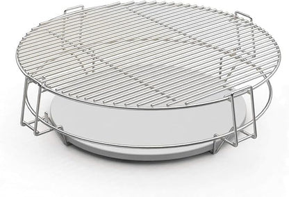 S2C (1-Pack) Cooking Grate System Grilling Accessory for 18" Kamado Joe Classic, Large Big Green Egg, Coyote The Asado Cooker, Pit Boss and Other kamado Grill