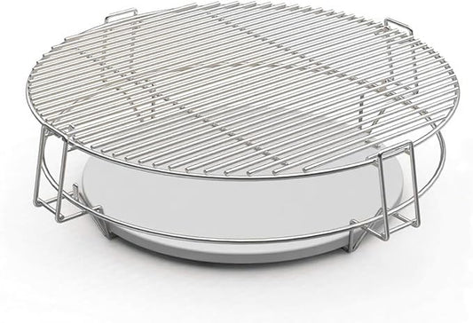 S2C (1-Pack) Cooking Grate System Grilling Accessory for 18" Kamado Joe Classic, Large Big Green Egg, Coyote The Asado Cooker, Pit Boss and Other kamado Grill