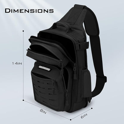 KastKing BlowBak Tactical Sling Tackle Bag-Lightweight Fishing Backpack Storge Fishing Gear and Equipment,Gift for Men