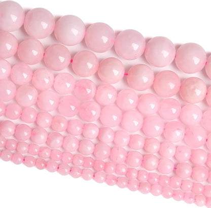 6MM 61PCS Natural Stone Brazilian Rose Quartz Crystal Beads for Jewelry Making DIY Bracelet