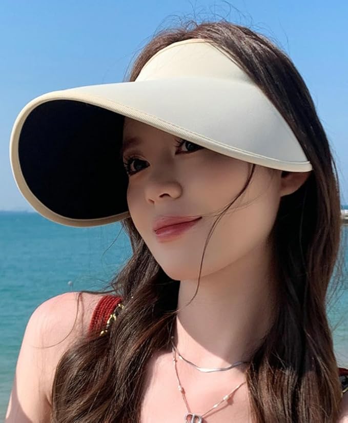 Sun Hats for Women Wide Brim UPF 50+ UV Protection Summer Beach Cap Adjustable Packable Sport Visors Tennis Golf