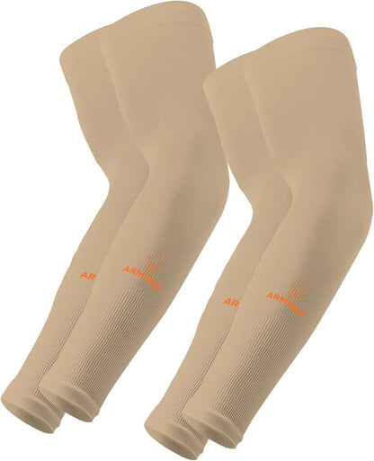 ARMORAY Arm Sleeves for Men or Women - Tattoo Cover Up - Cooling Sports Sleeve for Basketball Golf Football