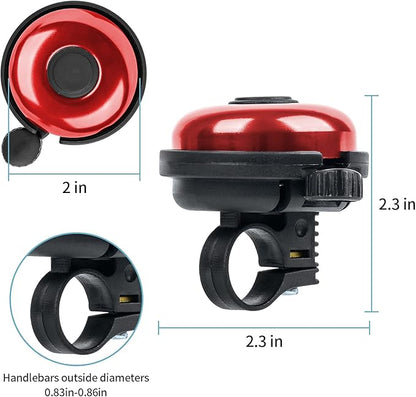 Classic Bike Bell, Aluminum Bicycle Bell, Loud Crisp Clear Sound Bicycle Bike Bell for Adults Kids
