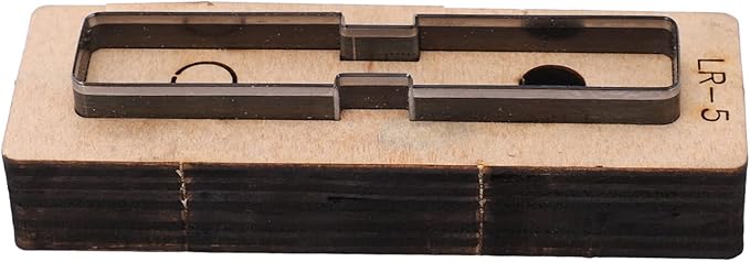 Hyuduo LR5 Leather Cutting Die Set for DIY Handmade Leather Craft - Professional Alloy Steel Stamping Punching Tool with Included Dies