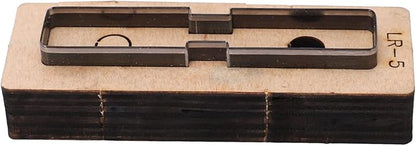 Hyuduo LR5 Leather Cutting Die Set for DIY Handmade Leather Craft - Professional Alloy Steel Stamping Punching Tool with Included Dies