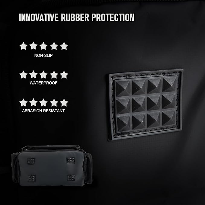 Goture Fishing Tackle Bag, Soft Side 600D Water-Resistant Cross Body Sling Fishing Bag, Freshwater Saltwater Gear Storage,Tactical Bags,Store 8 3700 Tackle Boxes(Not Included),21.65"x15.35"x11.81"