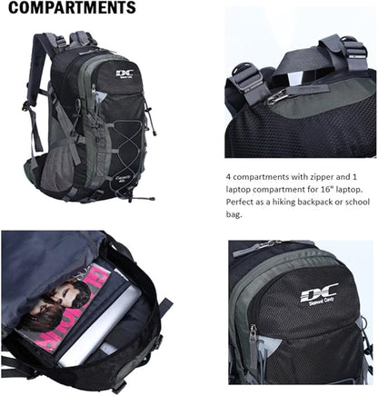 Diamond Candy Waterproof Hiking Backpack for Men and Women, Lightweight Day Pack for Travel Camping