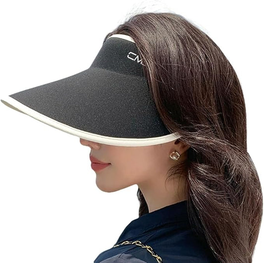 Sun Hats for Women Wide Brim UPF 50+ UV Protection Summer Beach Cap Adjustable Packable Sport Visors Tennis Golf