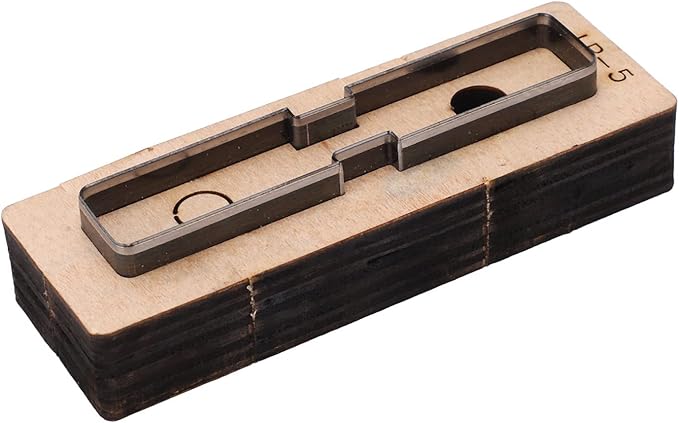 Hyuduo LR5 Leather Cutting Die Set for DIY Handmade Leather Craft - Professional Alloy Steel Stamping Punching Tool with Included Dies