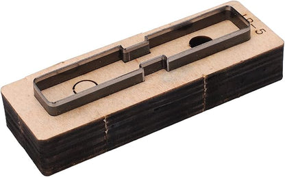 Hyuduo LR5 Leather Cutting Die Set for DIY Handmade Leather Craft - Professional Alloy Steel Stamping Punching Tool with Included Dies