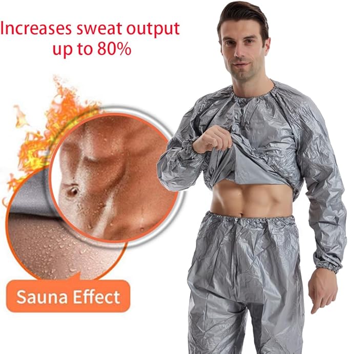 DawnBreak Sauna Sweat Suit for Women/Men Exercise Weight Loss Gym Fitness Workout