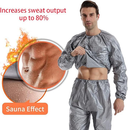 DawnBreak Sauna Sweat Suit for Women/Men Exercise Weight Loss Gym Fitness Workout