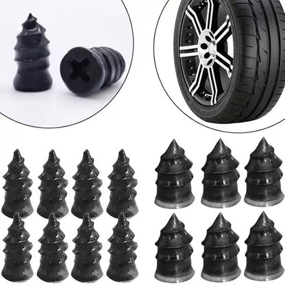 Tire Repair Nails Kit,Available in Two Sizes, 2025 New Vacuum Tire Repair Rubber Nail, Screw in Tire Repair Plugs, Fast Self-Service Tire Repair Tools for Car, Motorcycle, Truck (20Pcs)