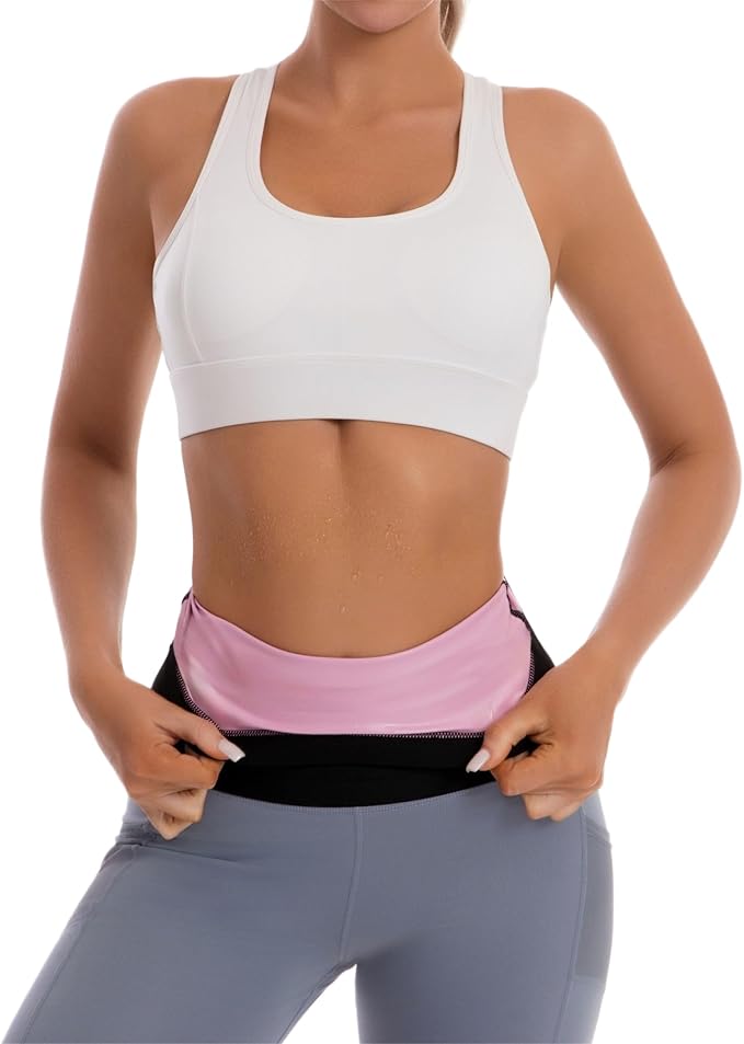 Sauna Suit Waist Trainer for Women,Sweat Waist Trimmer Belt Heat Trapping Weight Loss Shapewear for Women Belly Fat