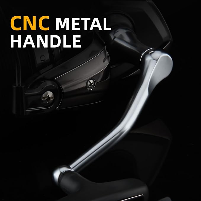 HAUT TON 8000/10000/12000 Big Game Surf Spinning Fishing Reel,20KG Drag Power. Backlash-Free Bearings,Metal Reel Seat,Zinc Alloy Gear for Saltwater Inshore and Offshore Fishing