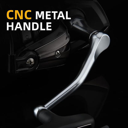 HAUT TON 8000/10000/12000 Big Game Surf Spinning Fishing Reel,20KG Drag Power. Backlash-Free Bearings,Metal Reel Seat,Zinc Alloy Gear for Saltwater Inshore and Offshore Fishing