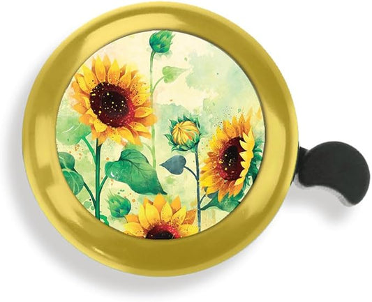 WIRESTER Gold Aluminum Round Bike Bell, Classic Ring Bicycle Bell, Bike Accessories Bell Ring for Adults Kids Girls Boys