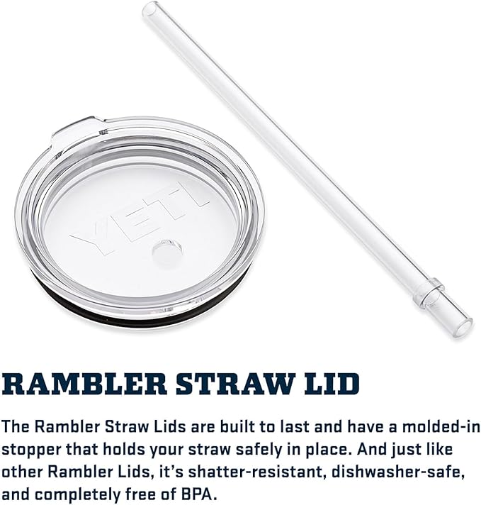 YETI Rambler 35 oz Tumbler with Handle and Straw Lid, Travel Mug Water Tumbler, Vacuum Insulated Cup with Handle, Stainless Steel, Beekeeper