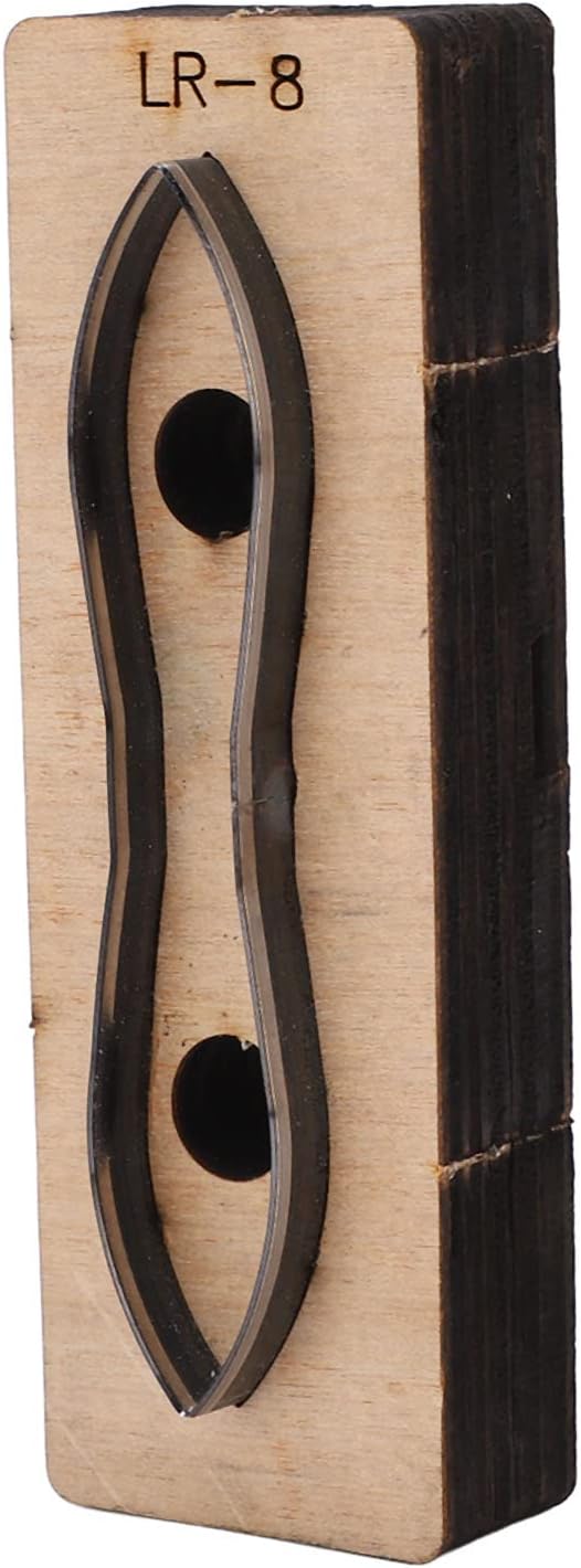 Hyuduo Leather Metal Cutting Die, Alloy Steel and Birch Construction, for DIY Crafts, Wallets, Belts, Compatible with Multiple Materials