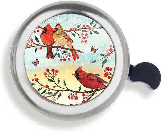 WIRESTER Silver Aluminum Round Bike Bell, Classic Ring Bicycle Bell, Bike Accessories Bell Ring for Adults Kids Girls Boys