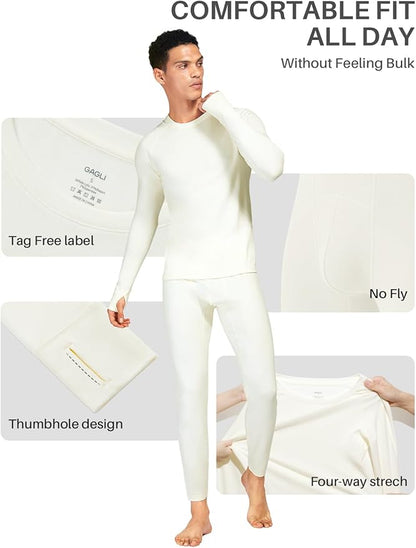 Thermal Underwear for Men: Micro-Fleece Lined Base Layer
