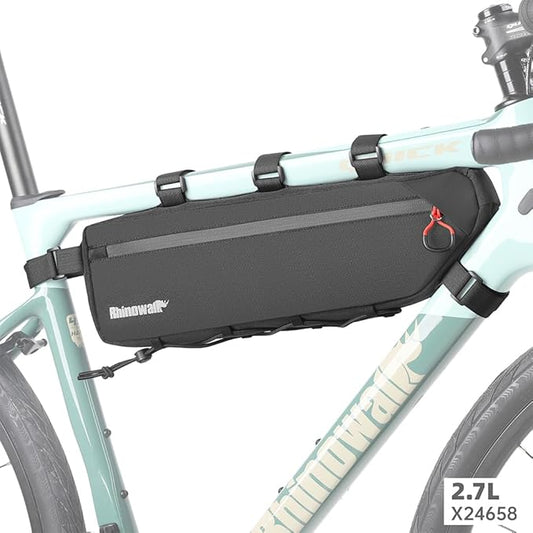 Rhinowalk Bike Bag Bike Frame Bag Waterproof Bike Triangle Bag 2.7L Bicycle Pouch Under Tube Bag Professional Cycling Accessories(XXL)