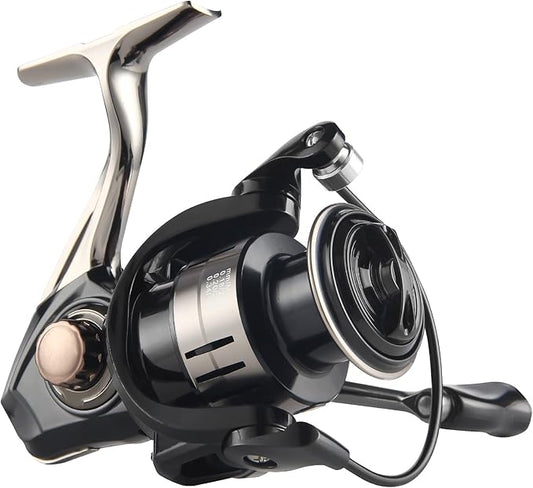 HAUT TON 8000/10000/12000 Big Game Surf Spinning Fishing Reel,20KG Drag Power. Backlash-Free Bearings,Metal Reel Seat,Zinc Alloy Gear for Saltwater Inshore and Offshore Fishing