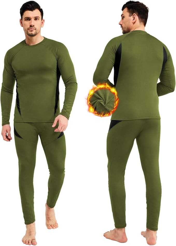 CL convallaria Thermal Underwear Long Johns Set Mens Winter Gift Hunting Gear Sport Base Layer Bottom Top