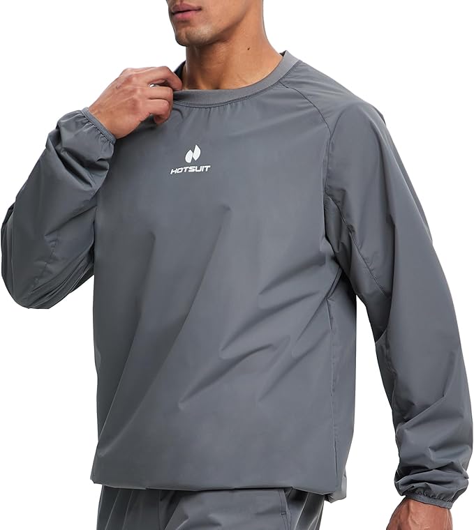 HOTSUIT Sauna Suit Men Anti Rip Sweat Suits Gym Boxing Workout Jackets