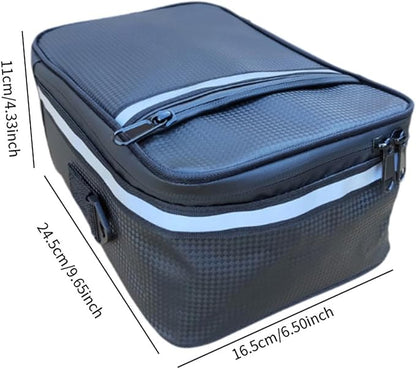 Bike Rack Rear Bag Bicycle Trunk Pannier Rainproof Easy to Install Cycling Bag Mountain Bike Backseat for Travel Outdoor, 24.5cmx16.5cmx11cm