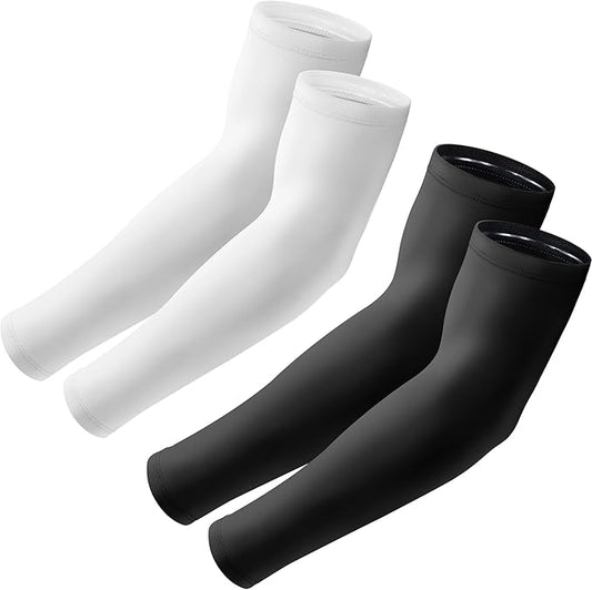 Arm Sleeves, UV Sun Protection Sports Non Slip Compression Cover for Men/Women