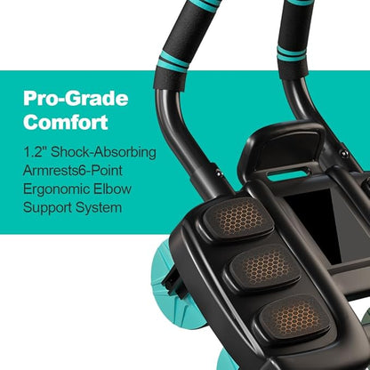 2025 New Automatic Rebound Ab Roller Wheel with Elbow Support & 4-Wheel Design - Core Exercise Equipment for Home Gym, Abdominal Workout Machine for Men/Women, Belly Fat Burner,Portable Fitness Roller Wheel