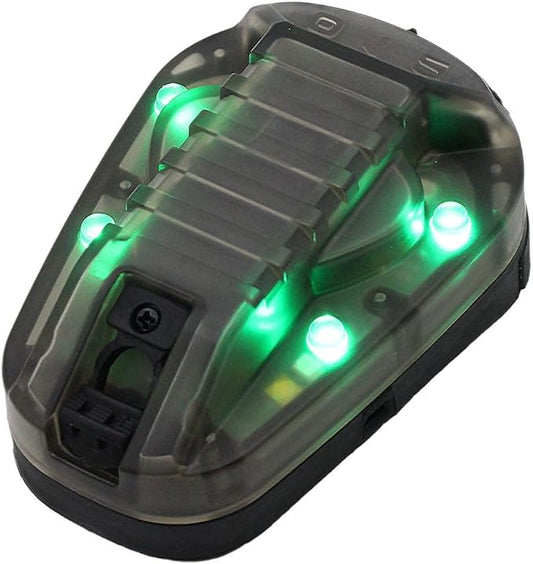 Tactical Helmet Light Signal Light Military IFF Helmet Light Flashlight Survival Signal Light for Outdoor Sports with LED + IR/Strobe