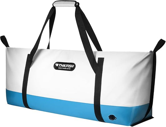 THKFISH Insulated Fish Cooler Bag, Fish Kill Bag for Caught Fish, 40x16in 25x17.5in Portable Waterproof Insulated Fish Bag Keeps Ice for 24 Hours
