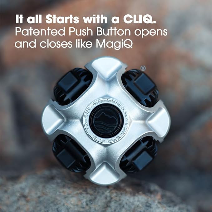 CLIQ Portable Chair Version 1.0 - Lightweight Folding Chair for Camping - Supports 300 Lbs - Perfect for Outdoor Adventures - Moss