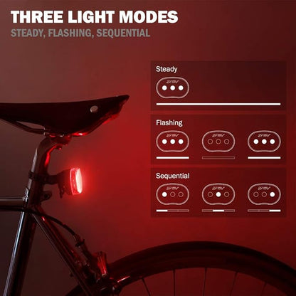 BV Bike Lights, Super Bright with 5 LED Bike Headlight & 3 LED Rear, Bike Lights for Night Riding with Quick-Release, Waterproof Bicycle Light Set, Bike Accessories, Bicycle Accessories, Flashlight