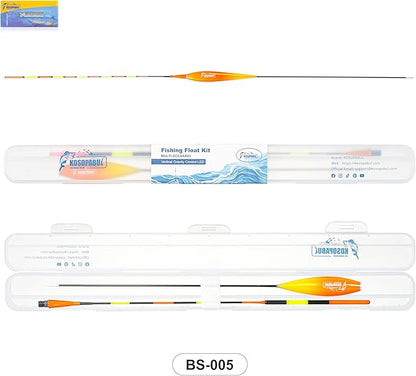 Fishing Bobbers, Light up Bobbers Night Fishing, Fishing Floats, Glow in The Dark Bobbers, Slip Bobbers for Fishing, Day or Night Fishing Gear, Deep Stillwater(3-6 Meters)