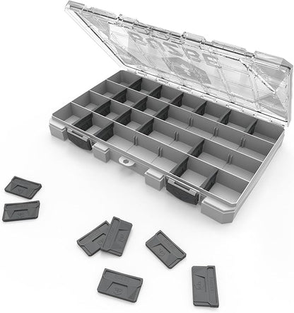 Buzbe Basic 28T Thin Utility Box – Durable, Waterproof Storage for Fishing & DIY Essentials