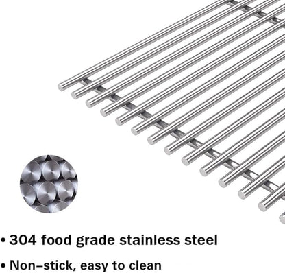 S6666B (2-Pack) 19" Stainless Steel Cooking Grid Grates for Bakers and Chefs ST1017-012939, ST1017-012939,Brinkmann 810-8401-S, 810-8532-F, 810-8534-S,Broil-Mate, Charmglow, Gas Grill