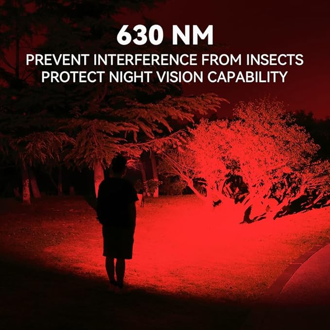 sofirn Bright Red Headlamp Rechargeable, H05B 1200 Lumens Lightweight Head Flashlight with Red Light, Adjustable Headband, 180 Degree Movable Tilt, Head Lamp for Adults Camping Hiking Fishing