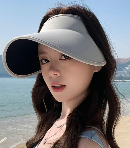 Sun Hats for Women Wide Brim UPF 50+ UV Protection Summer Beach Cap Adjustable Packable Sport Visors Tennis Golf