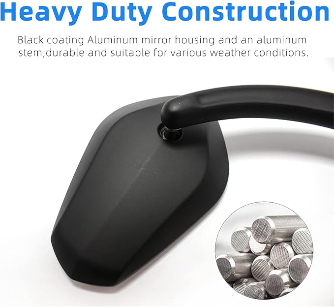 Black Sportster Mirrors for Harley Road King Street Electra Glide Dyna Softail Road Glide Motorcycle Rearview 1982-2019 2020 2021 2022