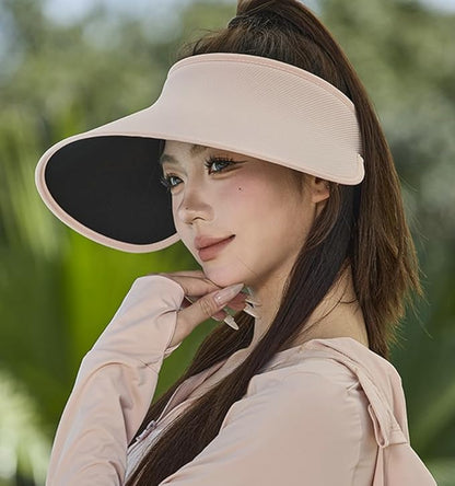 Sun Hats for Women Wide Brim UPF 50+ UV Protection Summer Beach Cap Adjustable Packable Sport Visors Tennis Golf