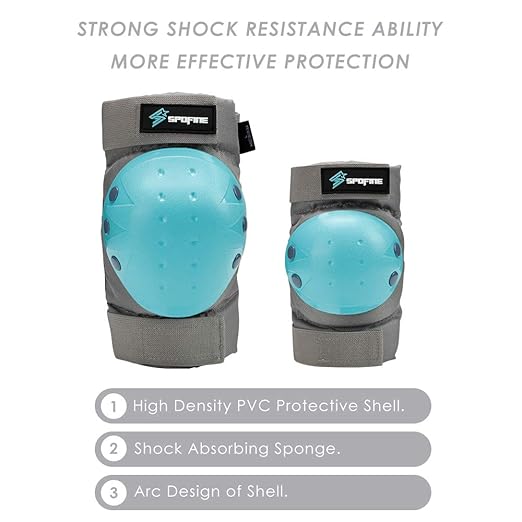 Kids Bike Helmet, Toddler Helmet for Youth Adult, Knee Pad Elbow Pad Wrist Guard Protective Gear Set for Skateboard, Bike, Skating, Cycling