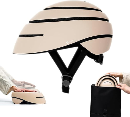 CLOSCA. Foldable Helmet. The Bike Helmet for Women and Men. Certificate for Bicycle, Scooter, Electric Bicycle, Inline Skates and Skateboards.