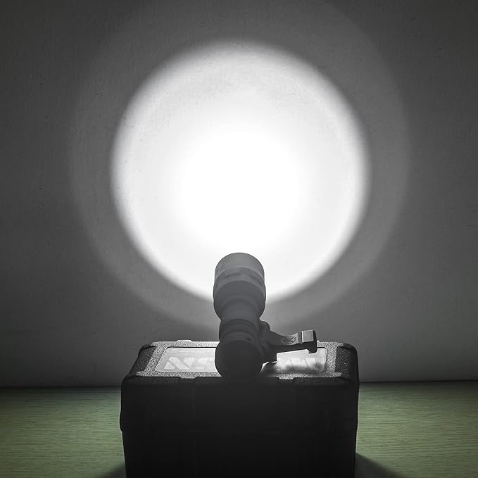 NOBUHIRO M300C 300 Lumens Tactical Flashlight, with Replaceable Mounting Rotating Base, Suitable for 20mm Picatinny & Mlok/Keymod Rail, Include with Remote Pressure & Push Button Switch (M300C)