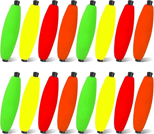 YOTO Peg Floats for Catfish Crappie,Foam Cigar Slip Fishing Corks Bobbers for Santee Rig